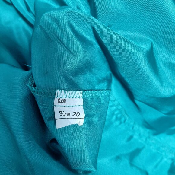 Vintage Turquoise Dress - Picture 4 of 7